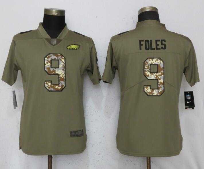 Women Nike Eagles 9 Nick Foles Olive Camo Salute To Service Limited Jersey,We sell and wholesale Women Nike Eagles 9 Nick Foles Olive Camo Salute To Service Limited Jersey on line form chian!
